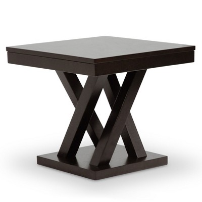 Everdon Modern End Table Dark Brown - Baxton Studio