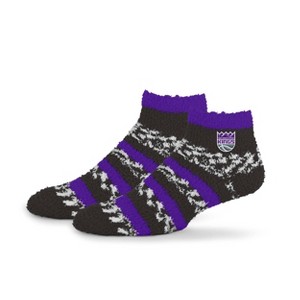 NBA Sacramento Kings Multi Stripe Fuzzy Socks - 1 of 3