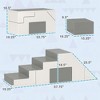 Runesay Light Gray Foam Play Set for Children, 2 Piece Soft Kids Climbing Set for Crawling or Sliding - 2 of 4