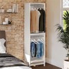 Systembuild Evolution Luxe 2-Shelf Double Clothing Rod Closet Tower, Ivory Oak - 2 of 4