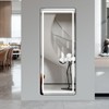 Grungis Rectangle Full Length Mirror,Wide Standing Tall Full Floor Length Mirror with 3-Color Dimming Lights for Bedroom Living Room - 2 of 4