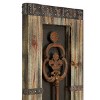 Wood Keys 3D Skeleton Wall Decor with Studs Set of 2 Brown - Olivia & May: Rustic Bedroom/Hallway Art - 4 of 4