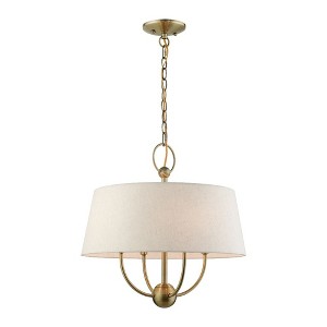Livex Lighting Cartwright 4 - Light Pendant in  Antique Brass - 1 of 2