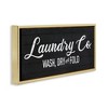 Stupell Industries Rustic Laundry Co Sign Floating Frame Canvas Art, Gold, 25" x 11" - 2 of 4