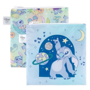 Disney Stitch Reusable Large Snack Bags - 2pk - 1 of 4