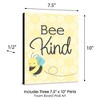 Honey Bee Wall Decor, Bee Happy, Bee Kind, Bee Yourself (9.7 In, 3