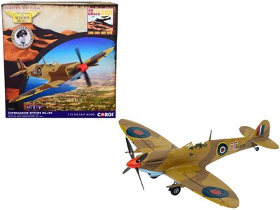 Supermarine Spitfire Mk.IXc Fighter Aircraft "Operation Husky" July 1943 "The Aviation Archive" 1/72 Diecast Model by Corgi