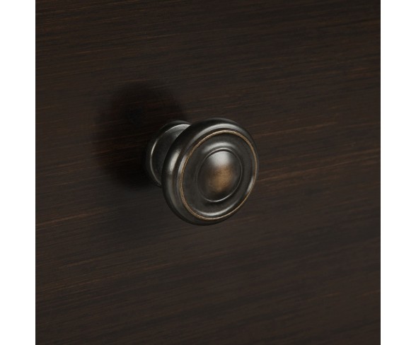 Hampshire Solid Wood Nightstand Dark Chestnut Brown - Wyndenhall