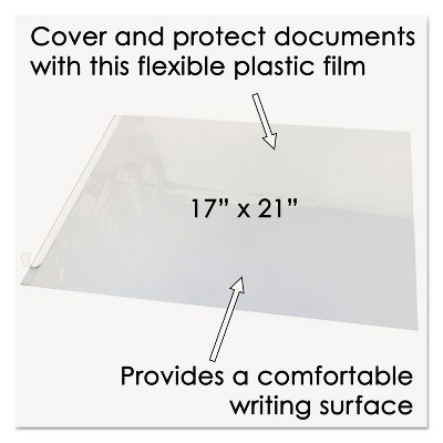 Clear Vinyl Hinged Desk Protector 21 x 17