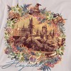 Harry Potter Hogwarts Image Wfloral Wreath Adult T-Shirt - 2 of 4