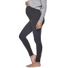 Felina Women's Velvety Soft Maternity Leggings For Women - Yoga Pants For Women, Maternity Clothes - (2-Pack) - 2 of 2