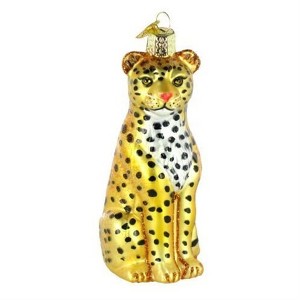 Old World Christmas Glass Blown Ornament For Christmas Tree, Tree Leopard - 1 of 1