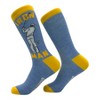 Crazy Dog Men's Iron Golf Socks Funny Sarcastic Golfing Graphic Novelty Footwear for Men - 2 of 4