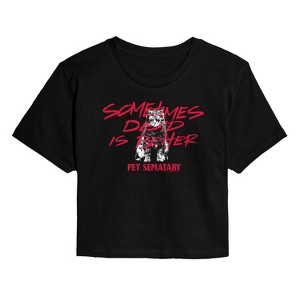 Women's - Pet Sematary - Dead Is Better Cropped Graphic T-Shirt - 1 of 4