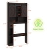 Over The Toilet Storage Cabinet with Sliding Door & Toilet Paper Holder Stand - 2 of 4