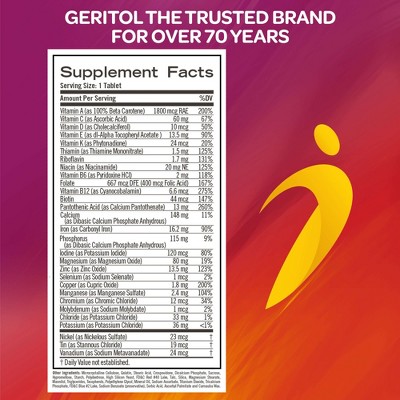 Geritol Multivitamin Nutritional Support Tablets - 100 Count