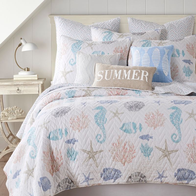 Blue Sea Quilt and Pillow Sham Set - Levtex Home, 1 of 6