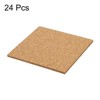 Unique Bargains Thickened Cork Self-Adhesive Kitchen Coasters for Tableware - 3 of 4