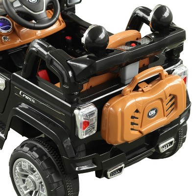 Black 12V Kids Ride-On SUV with MP3 and Remote Control