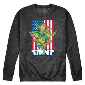 Men's - Teenage Mutant Ninja Turtles - USA Turtles Graphic Fleece Sweatshirt - 1 of 4