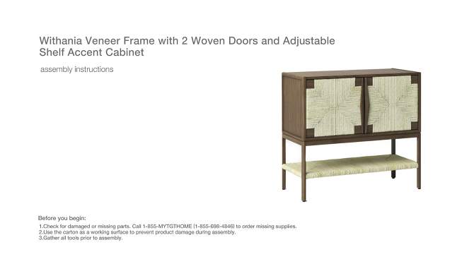 Withania 2 Door Cabinet - Threshold&#8482;, 2 of 9, play video