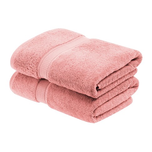 Premium Cotton 800 Gsm Heavyweight Plush Luxury 9 Piece Bathroom Towel Set,  Tea Rose Pink - Blue Nile Mills : Target