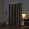 Kline Burlap Weave Thermal 100% Blackout Grommet Top Curtain Panel - Sun Zero - image 2 of 4