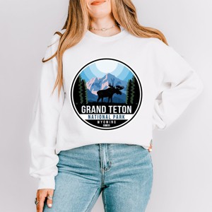 Simply Sage Market Grand Teton National Park Badge Sweatshirt - 1 of 4