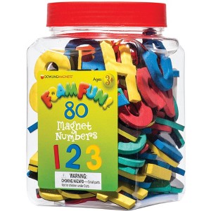 Dowling Magnets Foam Fun Magnetic Numbers and Operation Signs, Set of 80 - 1 of 2