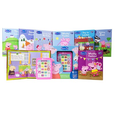 Pi Kids Peppa Pig Electronic Me Reader 8-Book Library Boxed Set