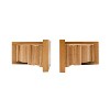 Set of 2 Carved Bookends Brown MDF by Foreside Home & Garden - 4 of 4