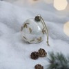 Whisen D3.9" Christmas Ball Ornaments, Glass Decorative Hanging Ball Christmas Tree Ornaments, Set of 6 - 4 of 4