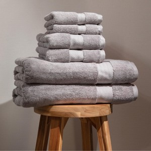 Fabdreams 6-Piece Certified Organic Cotton Bath Towel Set - 1 of 4