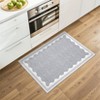 Scalloped Pattern Rugs for Living Room Bedroom Soft Non Slip Low Pile Throw Carpet Washable Foldable Area Rug - 2 of 4