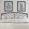 Hillsdale Furniture Essex Metal Headboard with Chevron Spindle Design Gray Bronze - 3 of 4