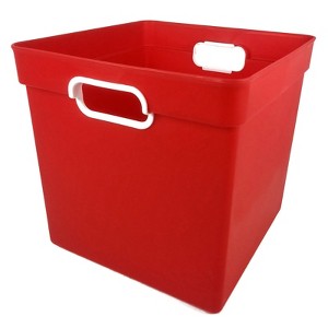 Romanoff Cube Bin, Red (Pack of 2) - 1 of 1
