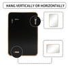 Spassway 38"H x 26"W Rectangle Decorative Aluminum Alloy Mirror Art Designs for Living Room Bedroom Entryway Office Home Black/Gold/Sliver Available - 3 of 4