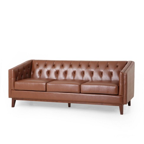 Ovando Contemporary Upholstered 3 Seater Sofa - Christopher Knight Home ...
