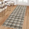 Geometric Striped Runner Rug, Washable Low-Pile Non-Slip Floor Cover for Hallway, Kitchen, Laundry, Bedroom, Stain-Resistant Indoor Carpet - 3 of 4