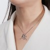 French Poodle Dog Pendant Necklace Sterling Silver Women Ginger Lyne Collection - 4 of 4