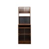 Vynxaria Bar Cabinet Console Table - Farmhouse Style, 2-Door Cabinet, 1 Drawer, White Finish - 4 of 4