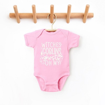The Juniper Shop Witches Goblins Ghosts Puff Print Baby Bodysuit