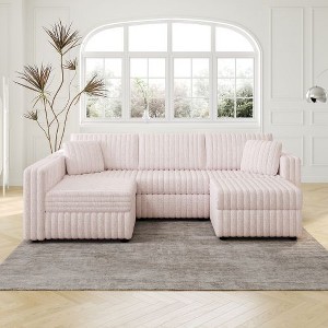 CAVINAS Soft Modular Sectional Sofa, Modern & Plush Sectional Couches -Living Room Furniture Loveseat Sofa for Bedroom, Living Room - 1 of 4