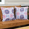 Sunnydaze Indoor/Outdoor Square Accent Decorative Throw Pillows for Patio or Living Room Furniture - 16" - 2pc - image 4 of 4