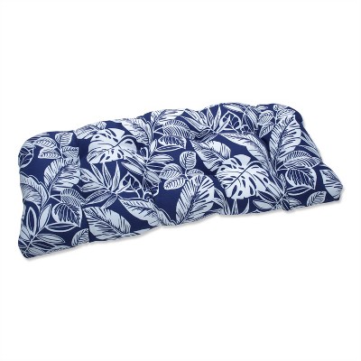 19"x44"x5" Delray Outdoor/Indoor Wicker Loveseat Cushion - Pillow Perfect