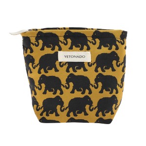 Unique Bargains Portable Elephant Handheld Makeup Bag 1 Pc - 1 of 4
