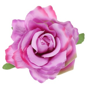Unique Bargains Fabric Rose Boho Hair Clips Fabric Flower Brooch Pins for Wedding Party Dance 1 Pc - 1 of 4