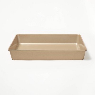 Mainstays 9X13 Baking Pan with Cover Plastic Lid Non Stick Cake Lasagna