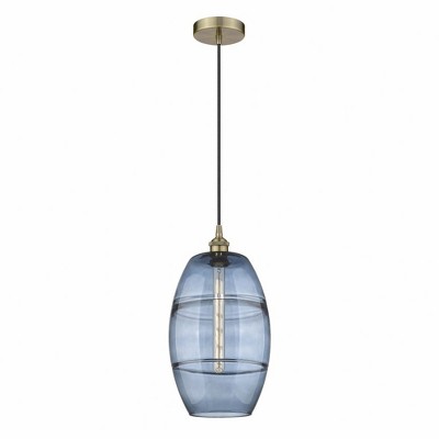 Vaz - 1 Light Cord Hung Mini Pendant In Industrial Style-18.5 Inches Tall and 10 Inches Wide