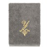 Linum Home Textiles 100% Turkish Cotton MONICA Gold Thread 3PC Embellished Towel Set - 4 of 4